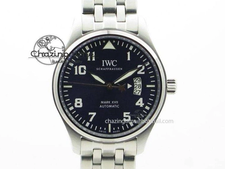 MIROTIME 0825 Fashionable Mark XVIII IW327002 V6F Best Edition White Dial On Black Leather Strap A 7312